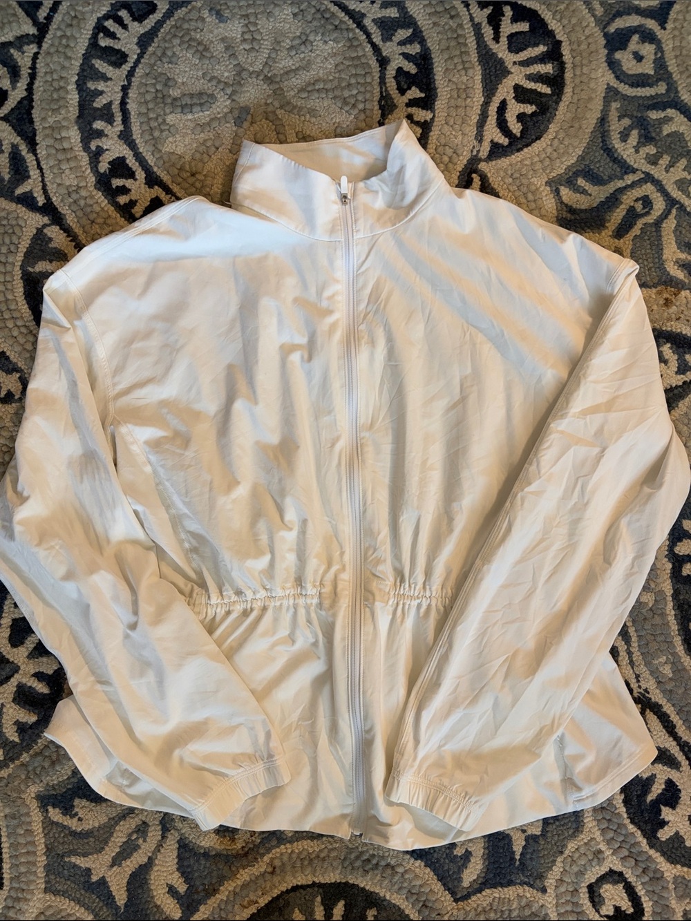 lululemon athletica White Zip-Up Lightweight Running Jacket